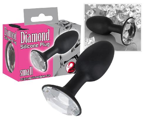 Plugs et godes Anal Plug Anal Diamond en Silicone - Small