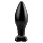 Plug anal en silicone - 12cm - D4.3cm noir Medium