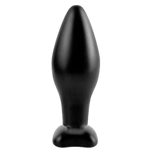 Plug anal en silicone - 12cm - D4.3cm noir Medium