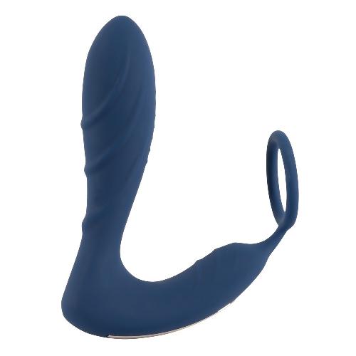 Plugs et godes Anal Plug Anal Rechargeable Telecommande Bleu + Anneau