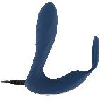 Plugs et godes Anal Plug Anal Rechargeable Telecommande Bleu + Anneau