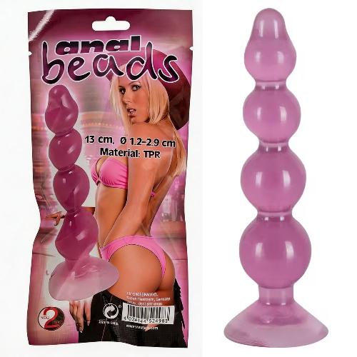 Plugs et godes Anal plug anal rose L13cm - D2.9