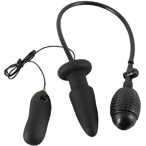 Plugs et godes Anal Plug Anal Vibrant et Gonflable en Silicone