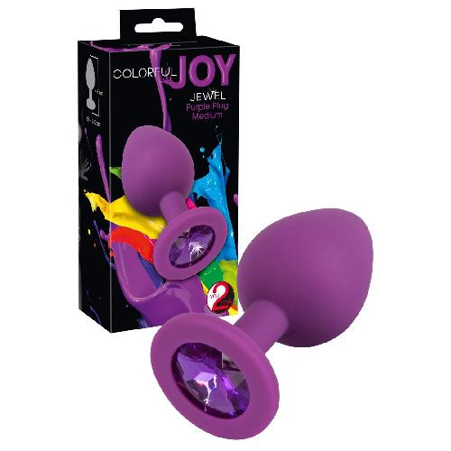 Plugs et godes Anal Plug Coloful Joy en silicone pourpre