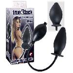 Plug en Silicone Gonflable - TrueBlack 11.5cm D2-4.5cm