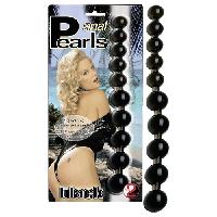 Plugs et godes Anal Anal pearls - Chapelet anal - noir - 27.5cm