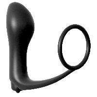 Plugs et godes Anal Plug anal Ass-Gasm vibrant - 10.4cm - D1.5-3.8cm noir