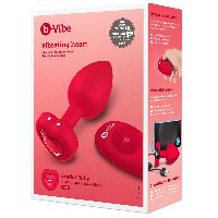 Plugs et godes Anal Plug anal coeur vibrant rouge M-L