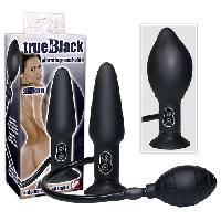 Plugs et godes Anal Plug en Silicone vibrant Gonflable - TrueBlack