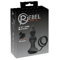 Plugs et godes Anal Rebel Plug anal Radiocommande avec anneaux peniens et boules