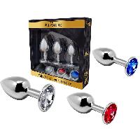 Plugs et godes Anal Set de 3 Plugs en Metal Alive