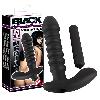 Plugs et godes Anal Vibromasseur rainure avec ancre - Noir - 17cm