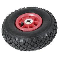 Pneus Roue brouette gonflable 26 cm x 8.5cm noir et rouge
