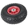 Pneus Roue brouette gonflable 26cm x 8.5cm noir et rouge