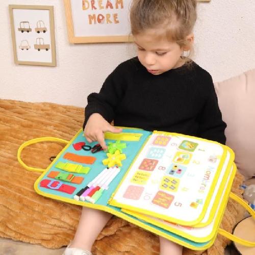 Jeu D'apprentissage Pochette d'Activitées - Montessori - JADE - Jeu Educatif - Voyage - Sensoriel - Jeu Pour Enfant - Design Français