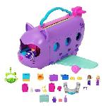 Polly Pocket-Avion Chaton Transformable-Coffret avec 2 mini-figurines HWP19