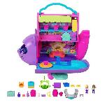 Poupee Polly Pocket-Avion Chaton Transformable-Coffret avec 2 mini-figurines HWP19