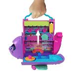 Poupee Polly Pocket-Avion Chaton Transformable-Coffret avec 2 mini-figurines HWP19