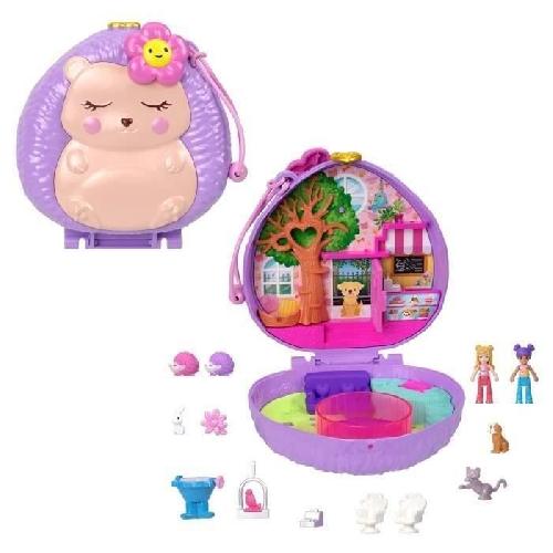 Univers Miniature - Habitation Miniature - Garage Miniature Polly Pocket-Café du Hérisson-Coffret et figurines. jouet de voyage HRD37