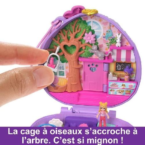 Univers Miniature - Habitation Miniature - Garage Miniature Polly Pocket-Café du Hérisson-Coffret et figurines. jouet de voyage HRD37