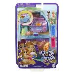 Univers Miniature - Habitation Miniature - Garage Miniature Polly Pocket-Chiot a la Plage-Coffret et figurines. jouet de voyage HRD36