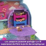 Univers Miniature - Habitation Miniature - Garage Miniature Polly Pocket-Chiot a la Plage-Coffret et figurines. jouet de voyage HRD36