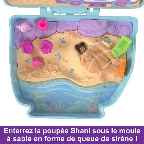 Univers Miniature - Habitation Miniature - Garage Miniature Polly Pocket-Chiot a la Plage-Coffret et figurines. jouet de voyage HRD36