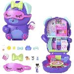 Polly Pocket-Coffret Chiot Festif soirée pyjama -Jouet De Voyage - 4 ans+- JCR38