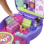 Poupee Polly Pocket-Coffret Chiot Festif soirée pyjama -Jouet De Voyage - 4 ans+- JCR38