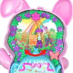 Poupee Polly Pocket-Coffret Jardin Lapin l'heure du thé -Jouet De Voyage - 4 ans+- JCR40