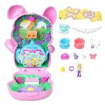 Poupee Polly Pocket-Coffret Jardin Lapin l'heure du thé -Jouet De Voyage - 4 ans+- JCR40