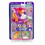 Poupee Polly Pocket-Coffret Poney Rodéo-Jouet De Voyage - 4 ans+- JCR39