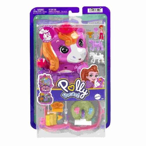 Poupee Polly Pocket-Coffret Poney Rodéo-Jouet De Voyage - 4 ans+- JCR39