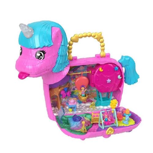 Poupee Polly Pocket-Les licornes font la fete-Coffret avec 2 mini-figurines HYD96