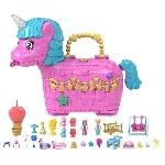 Poupee Polly Pocket-Les licornes font la fete-Coffret avec 2 mini-figurines HYD96