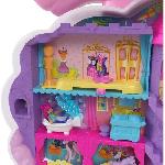 Figurine Miniature - Personnage Miniature Polly Pocket-Licorne Arc-en-ciel-Coffret 2 poupées et tete a coiffer HYD97