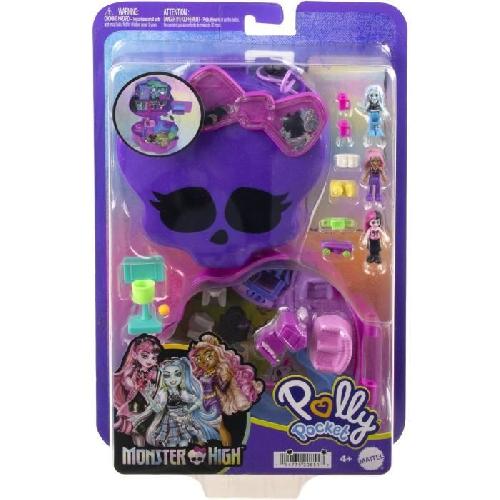 Poupee Polly Pocket-Monster High-Coffret 3 mini-figurines et 10 accessoires HVV58