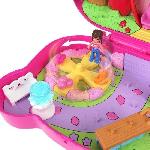 Univers Miniature - Habitation Miniature - Garage Miniature Polly Pocket-Ourson Fraise-Coffret et figurines. jouet de voyage HRD35