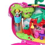 Univers Miniature - Habitation Miniature - Garage Miniature Polly Pocket-Ourson Fraise-Coffret et figurines. jouet de voyage HRD35