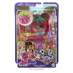 Univers Miniature - Habitation Miniature - Garage Miniature Polly Pocket-Ourson Fraise-Coffret et figurines. jouet de voyage HRD35