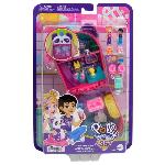 Poupee Polly Pocket-Panda Bubble Tea-Coffret avec 2 mini-figurines et panda HWN95