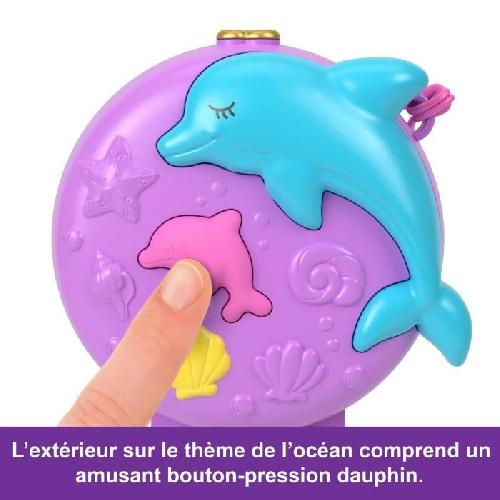 Poupee Polly Pocket-Sauvetage du dauphin-Coffret 2 mini-figurines et animaux HWN96