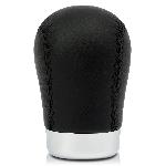 Pommeau Cuir Noir -Avec Bague De Marche Ar- Z