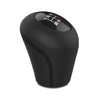 Pommeau Cuir Noir Bague Marche Ar + 3 Pastilles De Vitesses