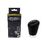 Pommeau Cuir Noir Bague Marche Ar + 3 Pastilles De Vitesses
