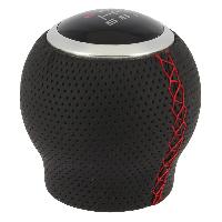 Pommeau De Levier De Vitesse Pommeau rond noir sp rouge Bague marche arriere - Pastille Changeable - RaceSport