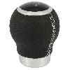 Pommeau De Levier De Vitesse Pommeau rond noir surpiqure blanc - Pastille Changeable - RaceSport