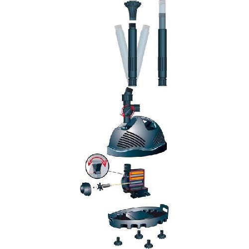 Bassin D'exterieur Pompe de bassin ELIMAX 4000 pour jeux et jets d'eau - Débit 4100l/h