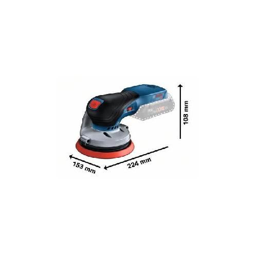 Ponceuse - Polisseuse Ponceuse excentrique Bosch Professional GEX 18V-125 - Plateau de poncage auto-agrippantde 125 mm - Sans batterie - 0601372201