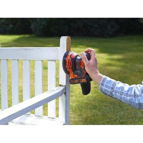 Ponceuse - Polisseuse Ponceuse excentrique sans-fil 18V BLACK+DECKER - BDCROS18N-XJ - Performant - Conception ergonomique